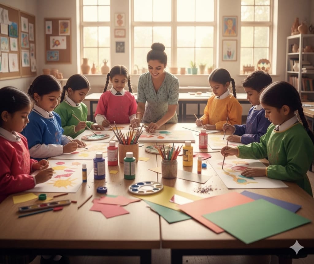 Students in classroom learning